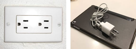 ハワイのコンセントと電源プラグ形状