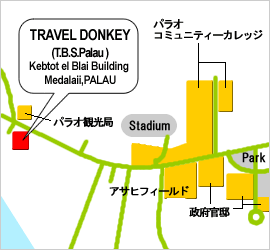 パラオ支店の地図